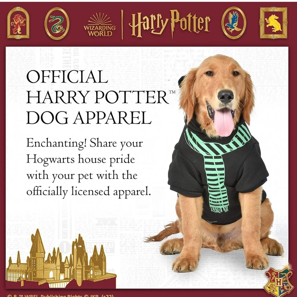 Harry Potter Slytherin Dog Hoodie